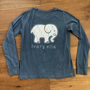 Ivory Ella navy blue long sleeve t shirt